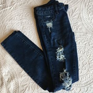 Stretchy Ripped Skinny Jeans Size 1